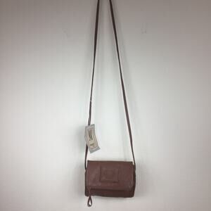 Mitzi | Brown Faux Leather Crossbody Mini Bag